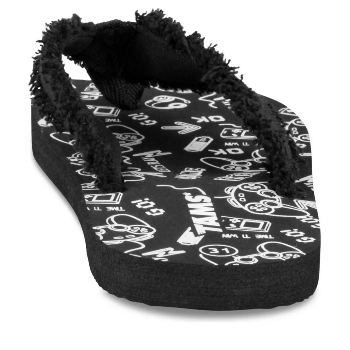 Teenslippers ZWART
