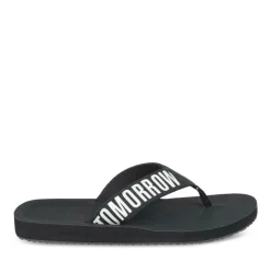 Teenslippers ZWART DENIM SIDE