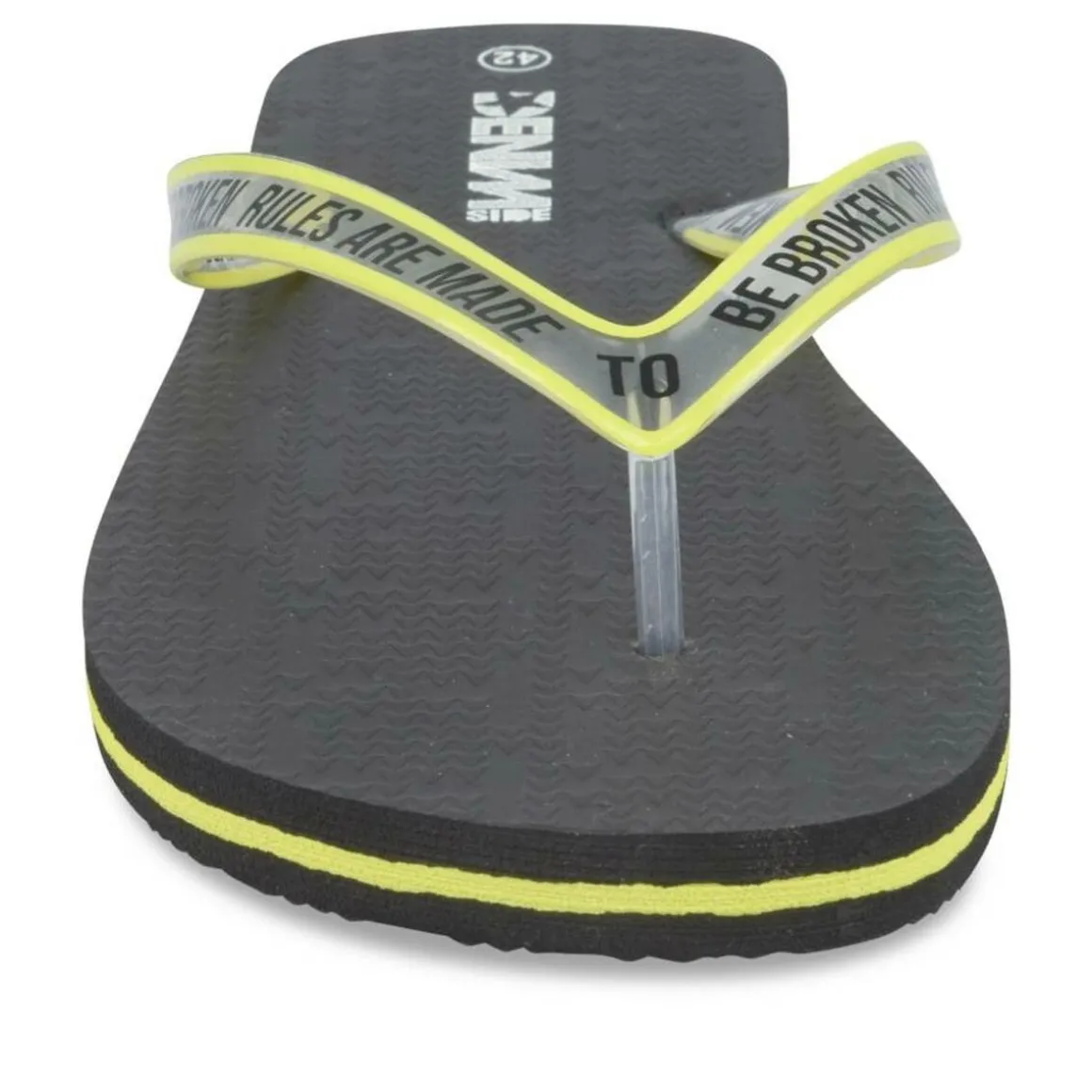 Teenslippers ZWART DENIM SIDE