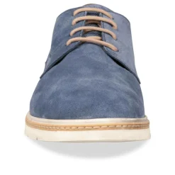Veterschoenen BLAUW DENIM SIDE LEER