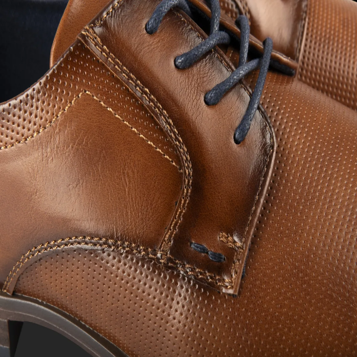 Veterschoenen COGNACKLEUR