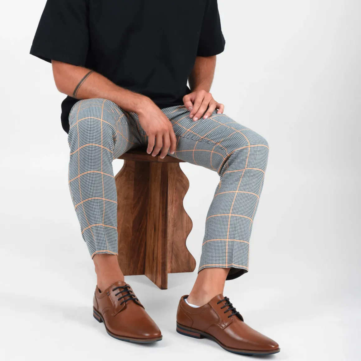 Veterschoenen COGNACKLEUR