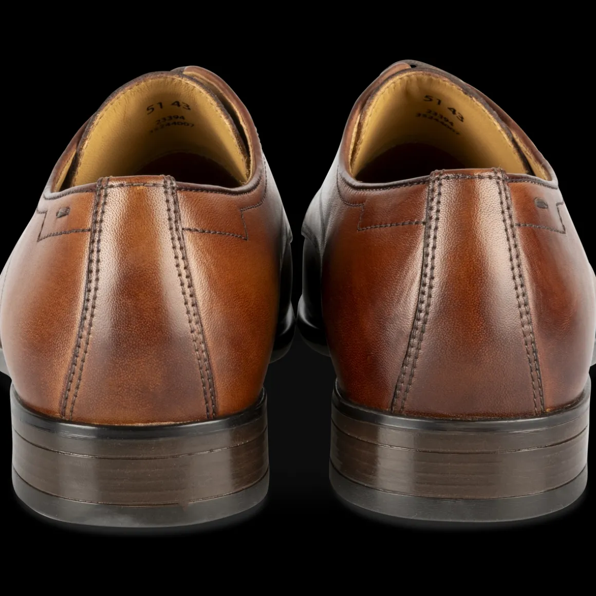 Veterschoenen COGNACKLEUR
