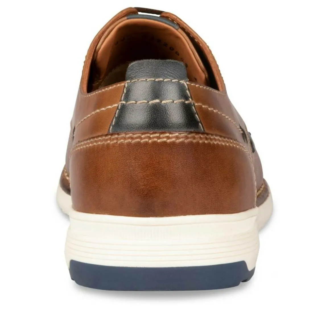 Veterschoenen COGNACKLEUR DENIM SIDE LEER