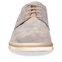 Veterschoenen GRIJS DENIM SIDE LEER