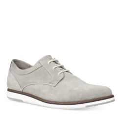 Veterschoenen GRIJS DENIM SIDE LEER