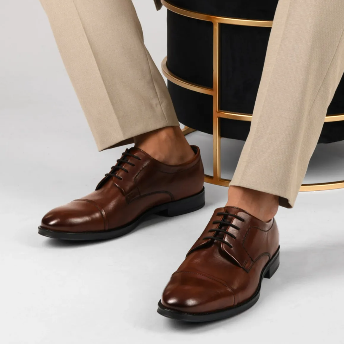 Veterschoenen KASTANJEBRUIN