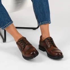 Veterschoenen KASTANJEBRUIN