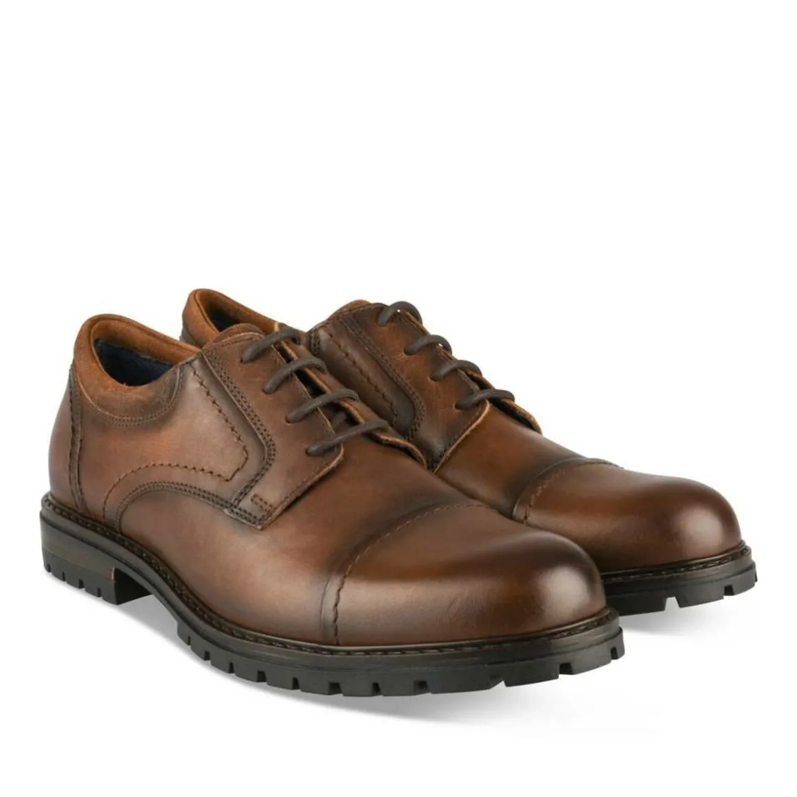 Veterschoenen KASTANJEBRUIN