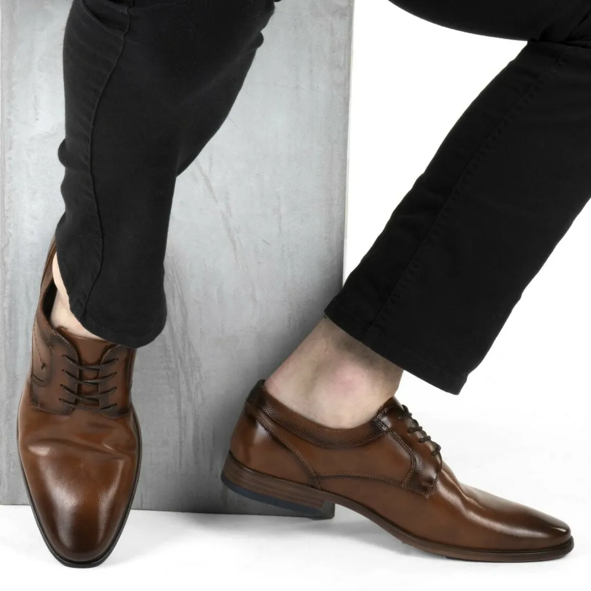 Veterschoenen KASTANJEBRUIN