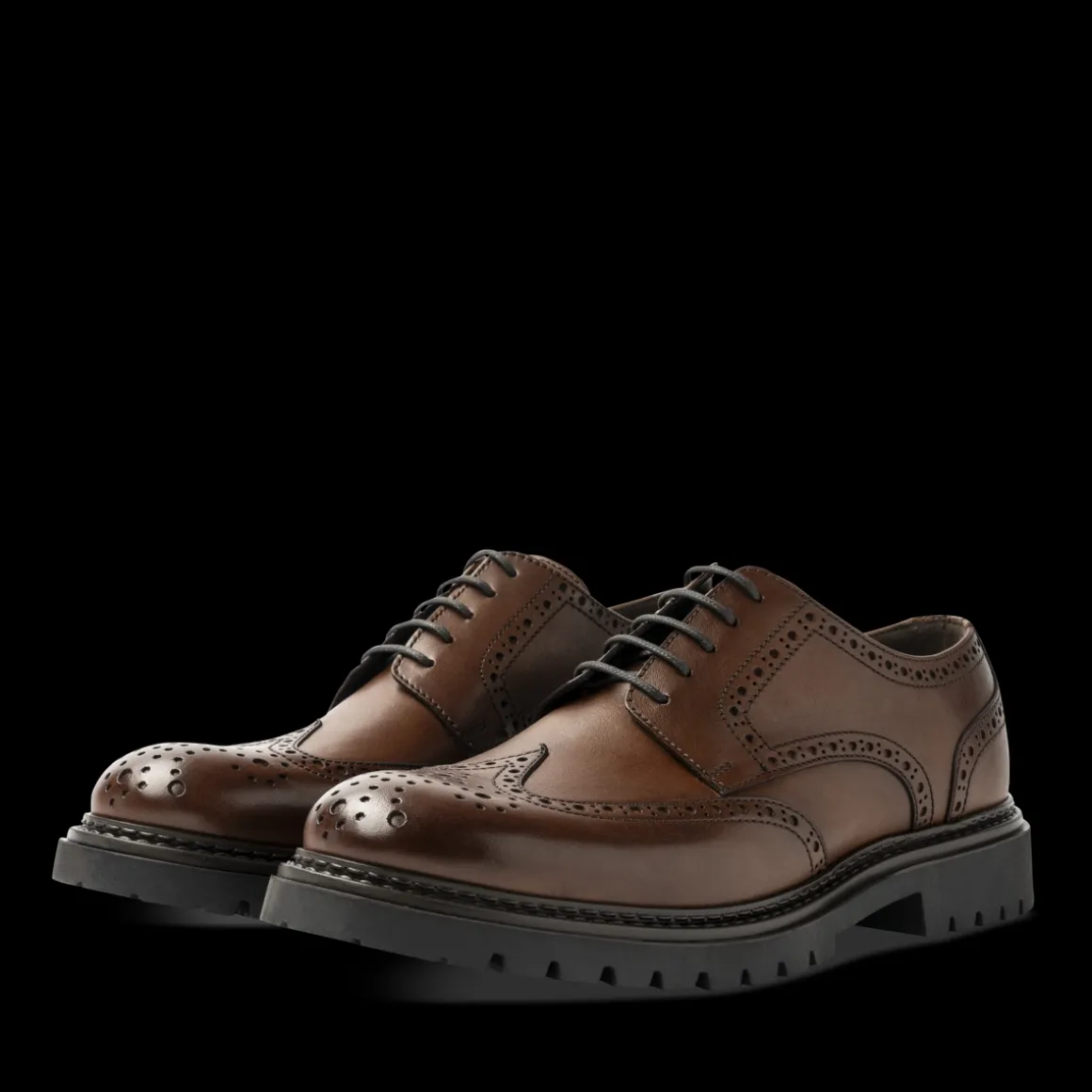 Veterschoenen KASTANJEBRUIN