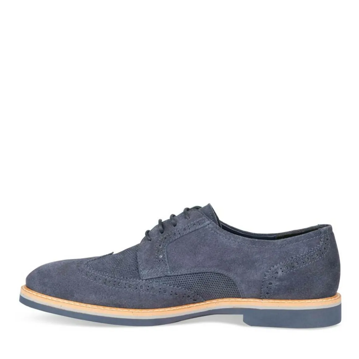 Veterschoenen NAVY B-BLAKE LEER