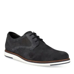 Veterschoenen NAVY DENIM SIDE LEER