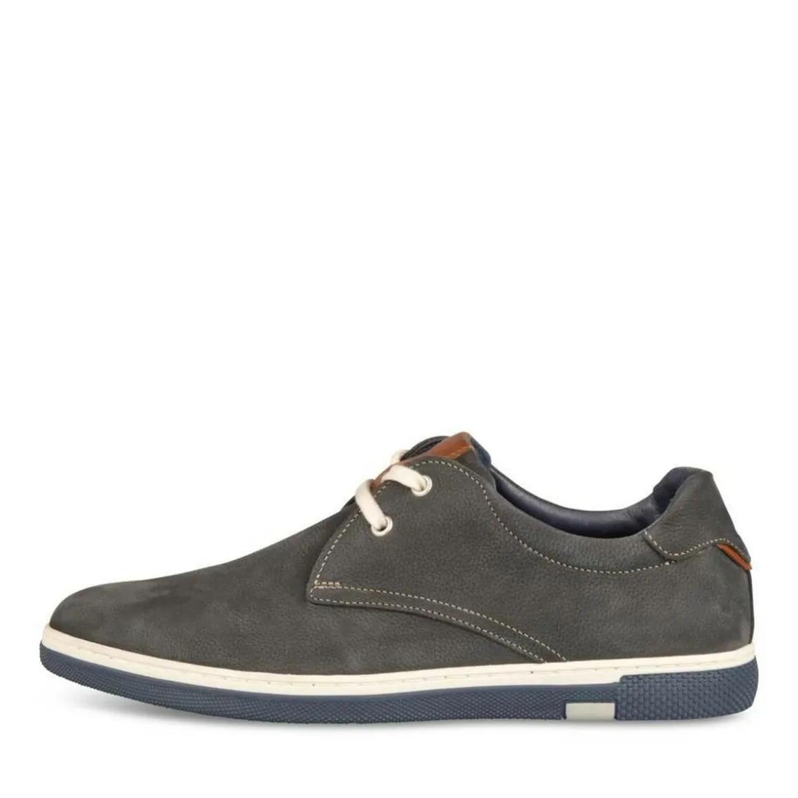 Veterschoenen NAVY DENIM SIDE LEER