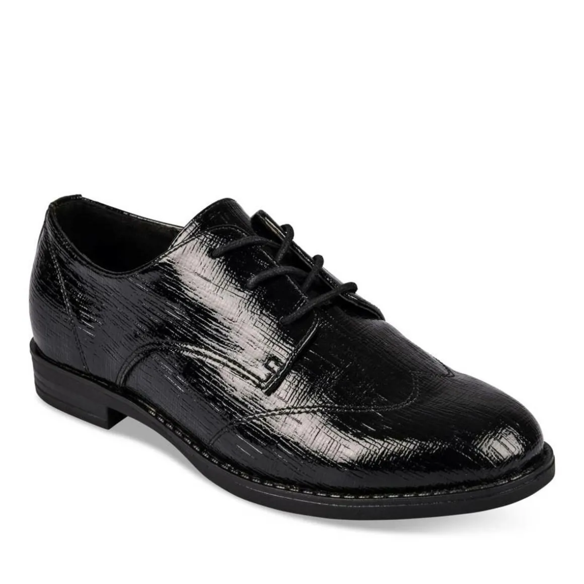 Veterschoenen ZWART