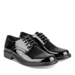Veterschoenen ZWART