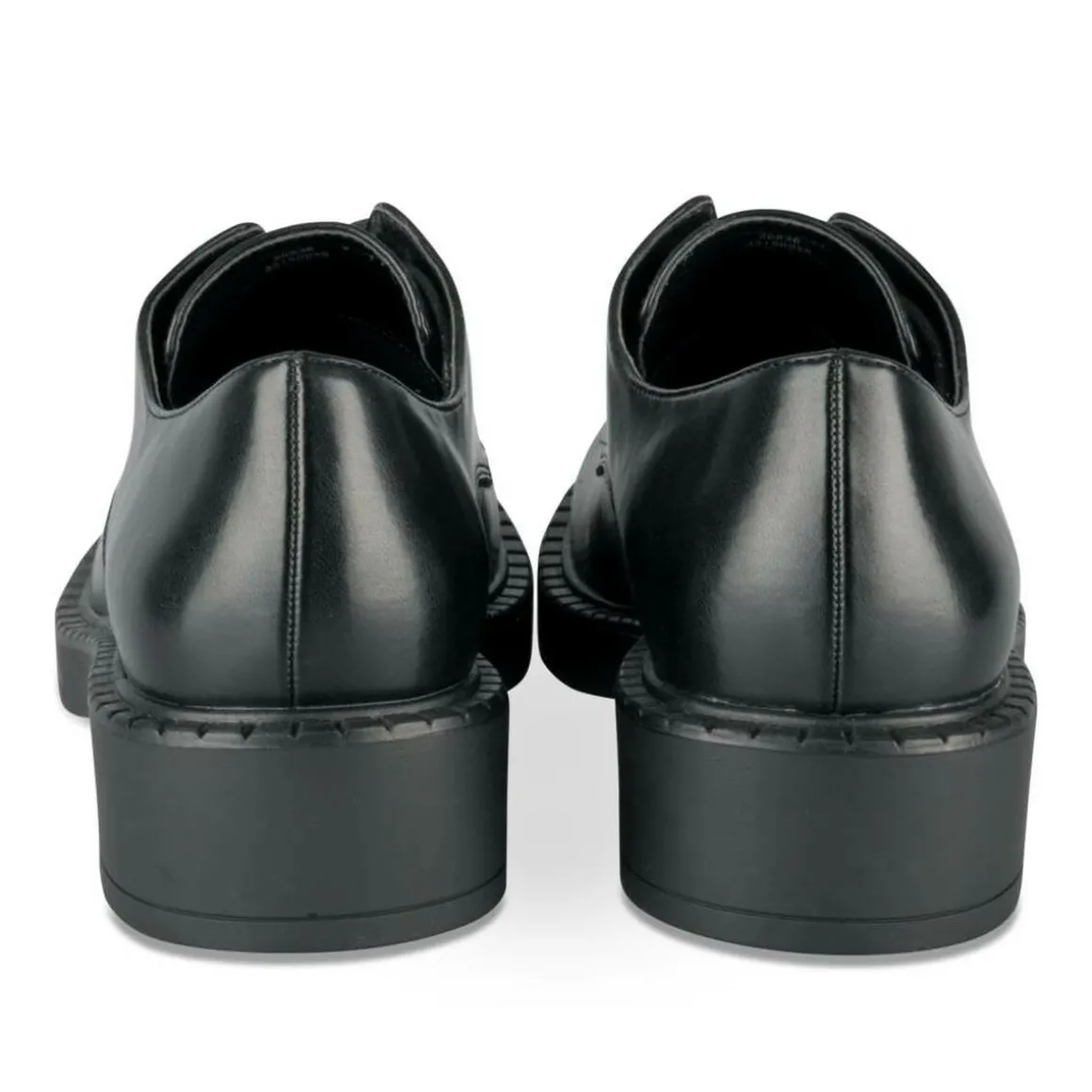 Veterschoenen ZWART