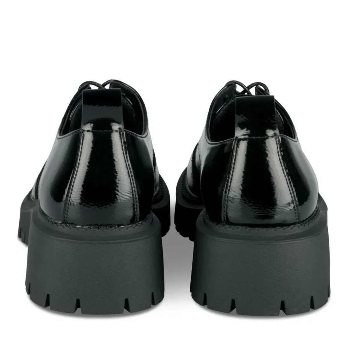 Veterschoenen ZWART
