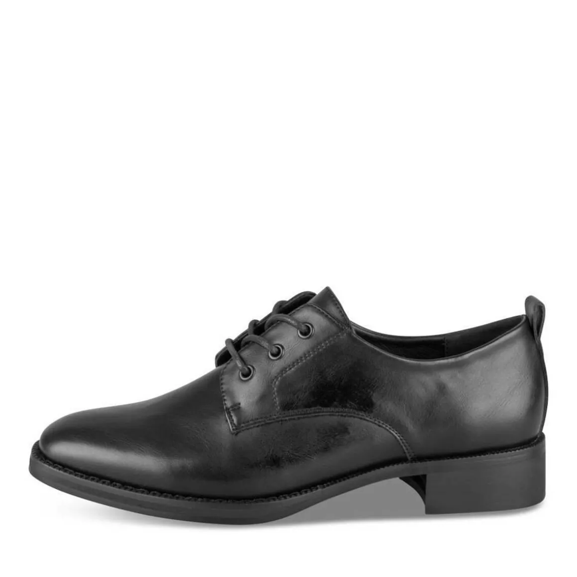 Veterschoenen ZWART