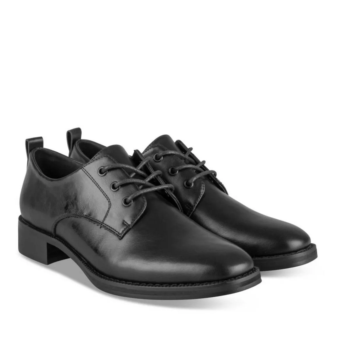 Veterschoenen ZWART