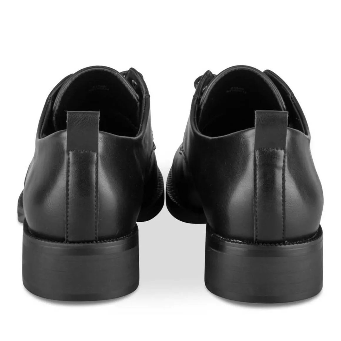 Veterschoenen ZWART