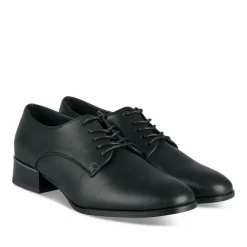 Veterschoenen ZWART
