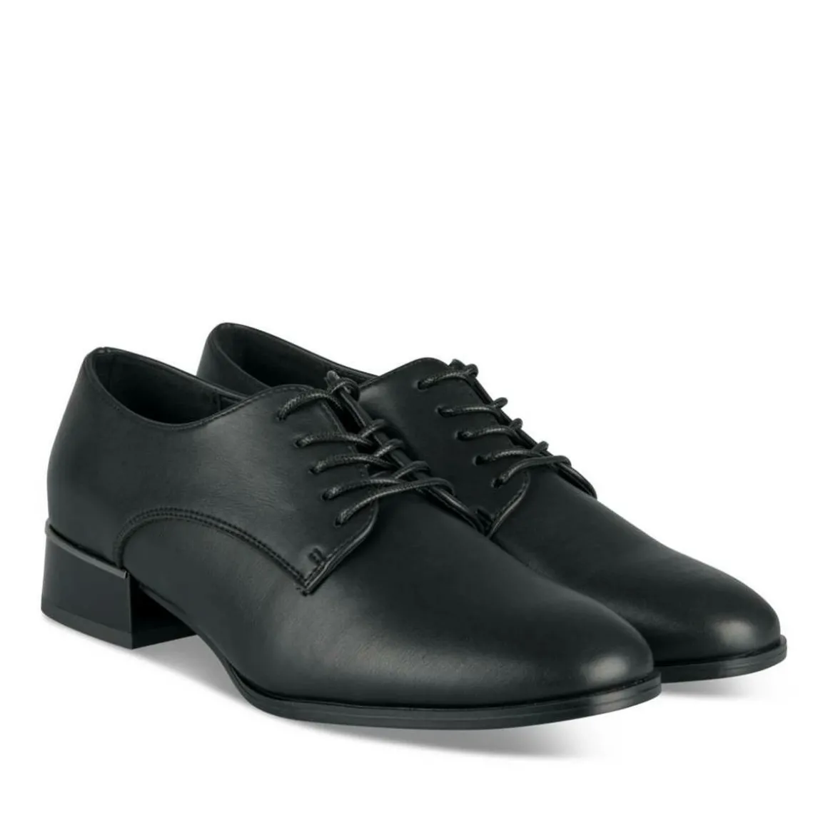 Veterschoenen ZWART