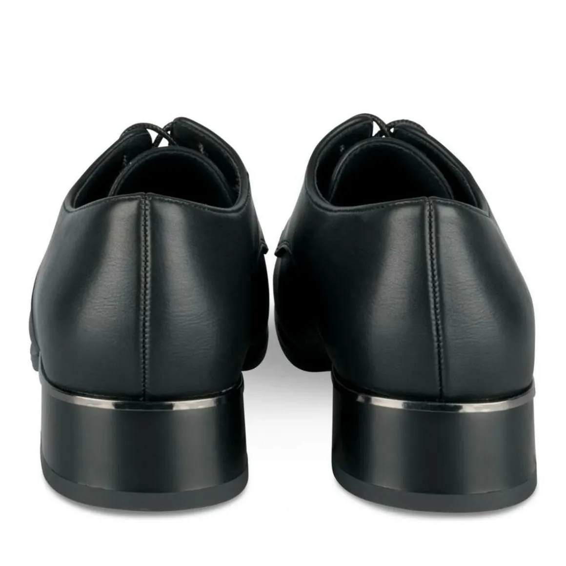 Veterschoenen ZWART