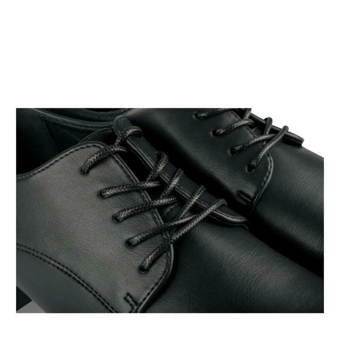 Veterschoenen ZWART