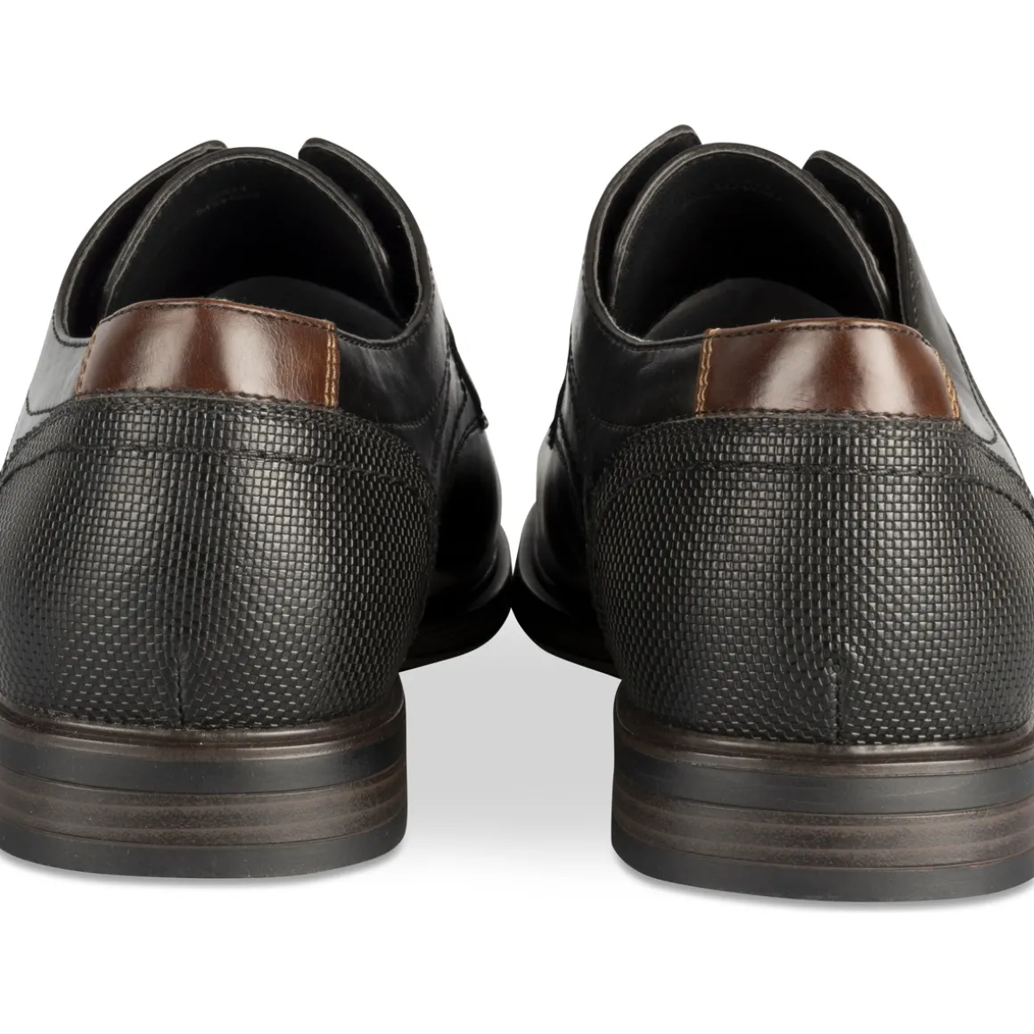 Veterschoenen ZWART