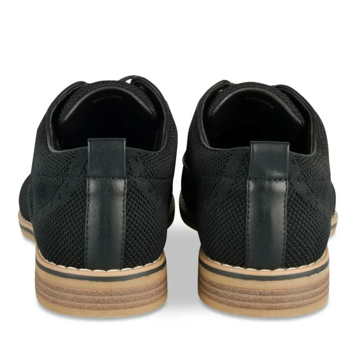Veterschoenen ZWART