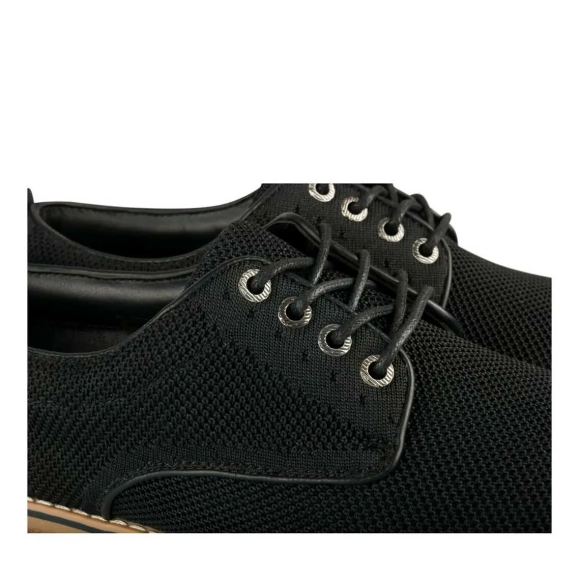 Veterschoenen ZWART
