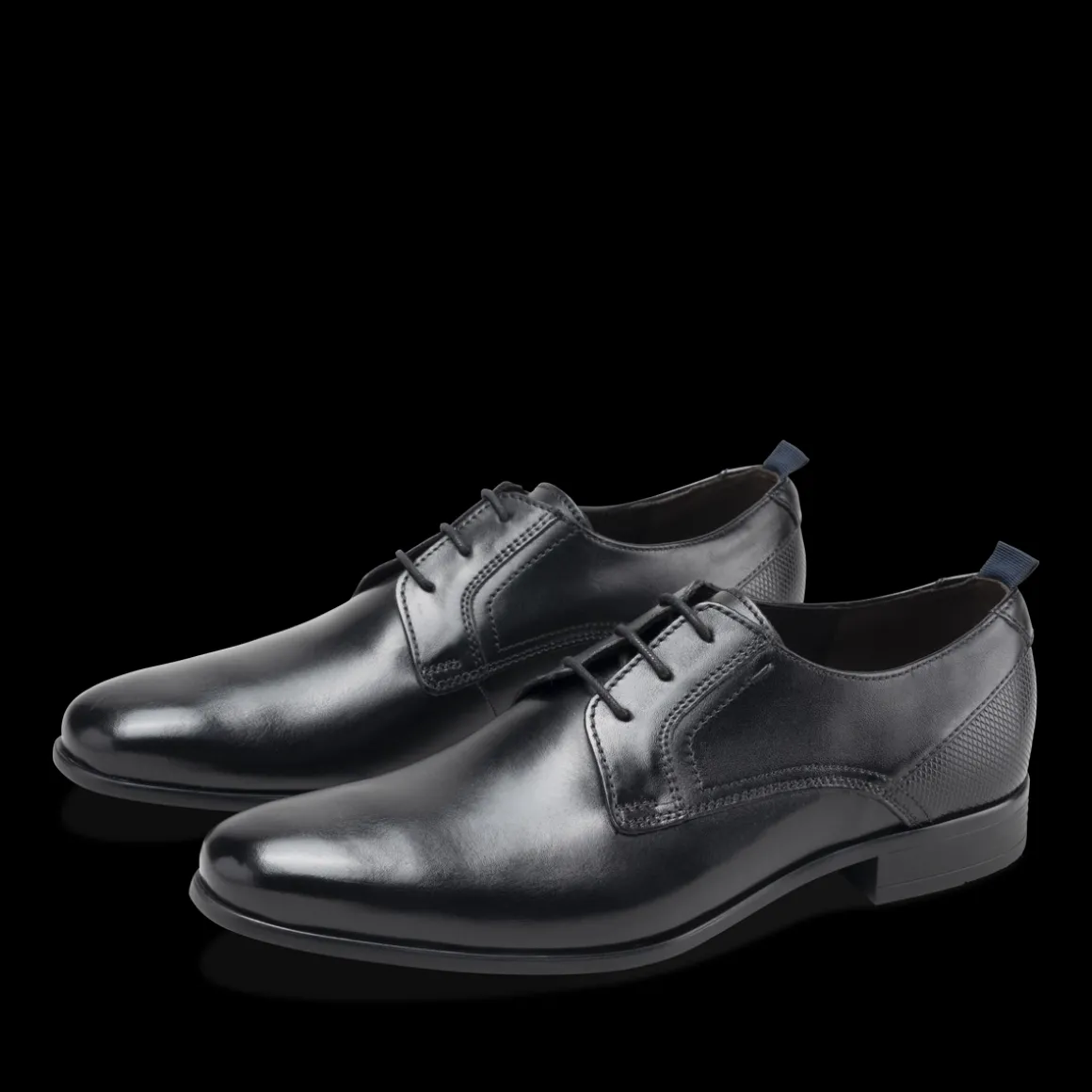Veterschoenen ZWART