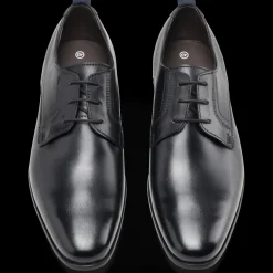 Veterschoenen ZWART