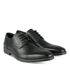 Veterschoenen ZWART