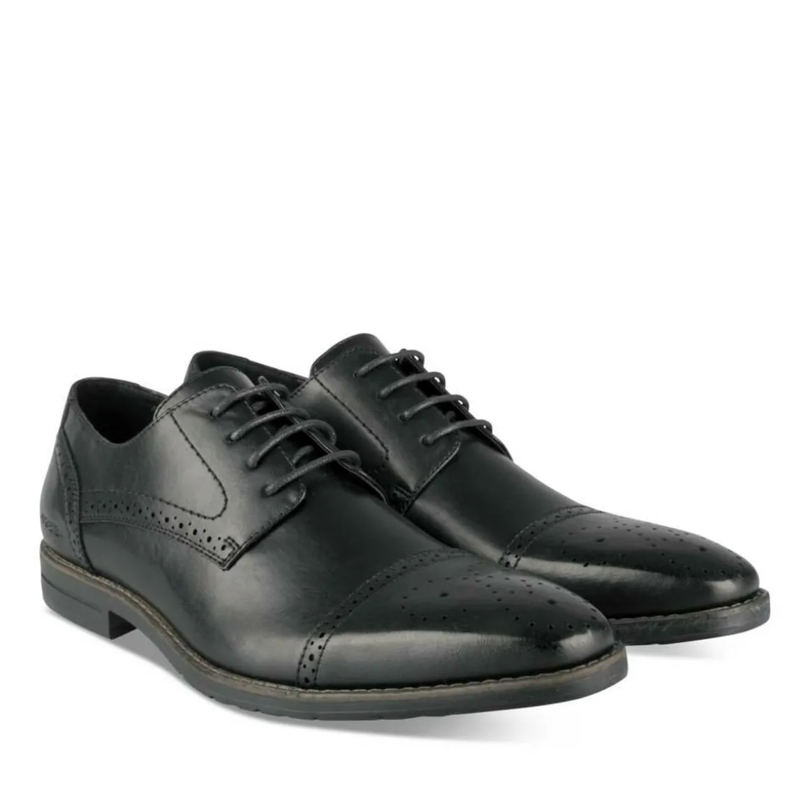 Veterschoenen ZWART