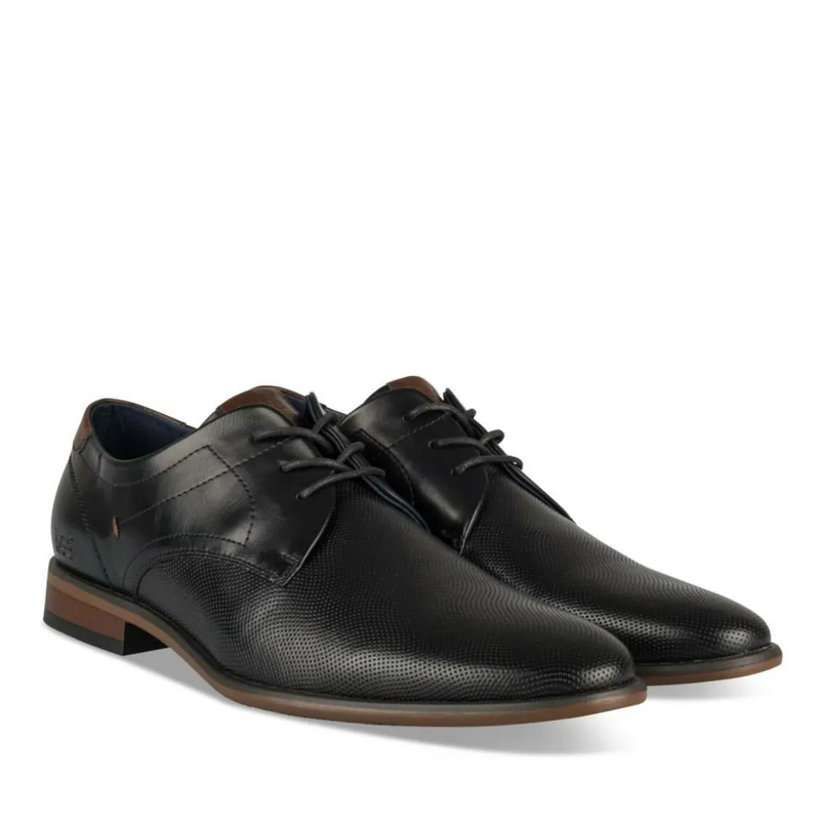 Veterschoenen ZWART