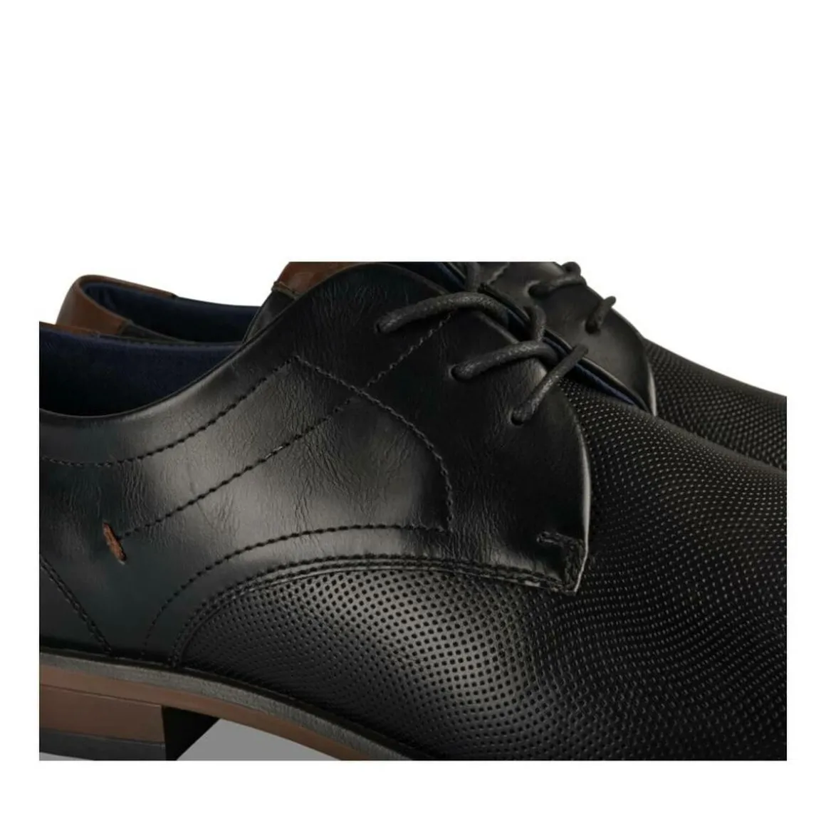 Veterschoenen ZWART