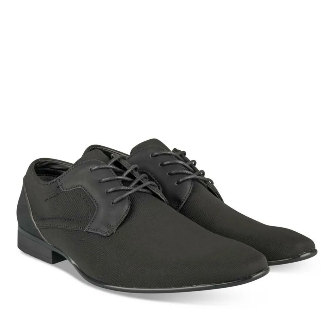 Veterschoenen ZWART