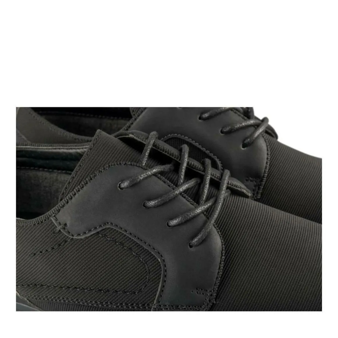 Veterschoenen ZWART