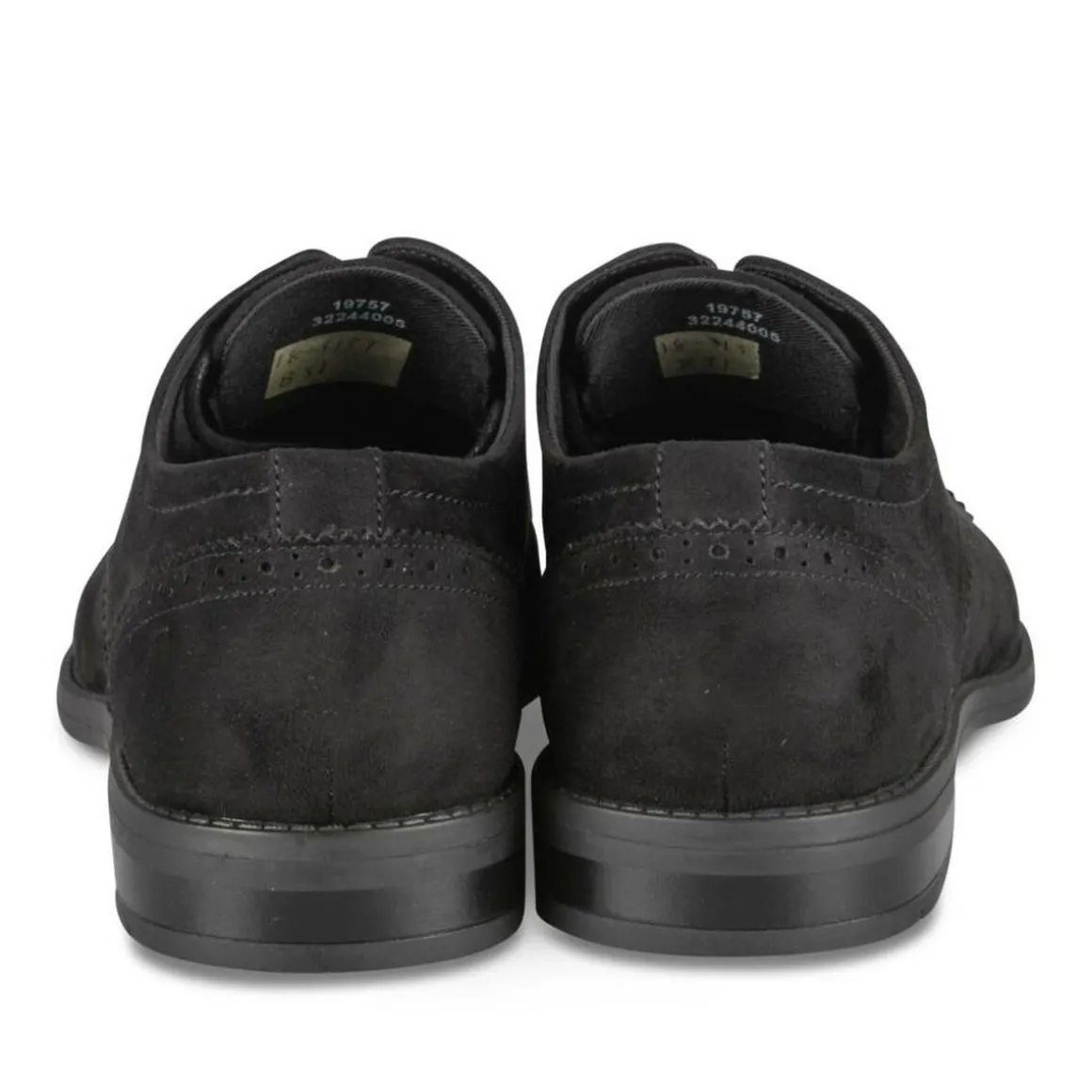 Veterschoenen ZWART