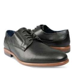 Veterschoenen ZWART