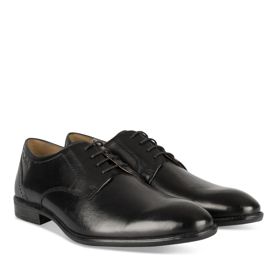 Veterschoenen ZWART