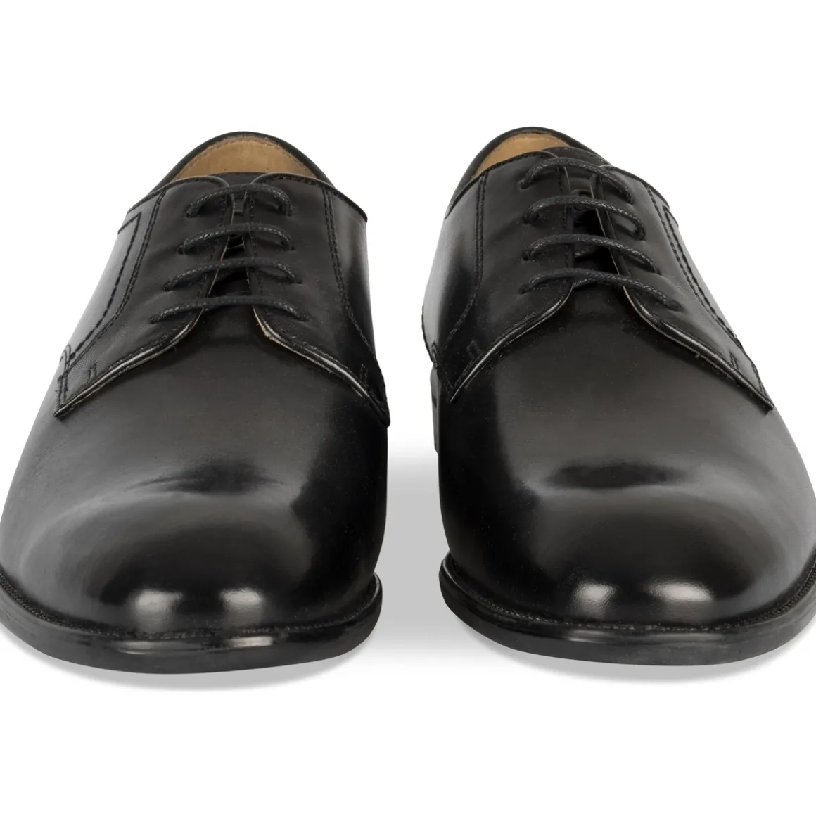 Veterschoenen ZWART