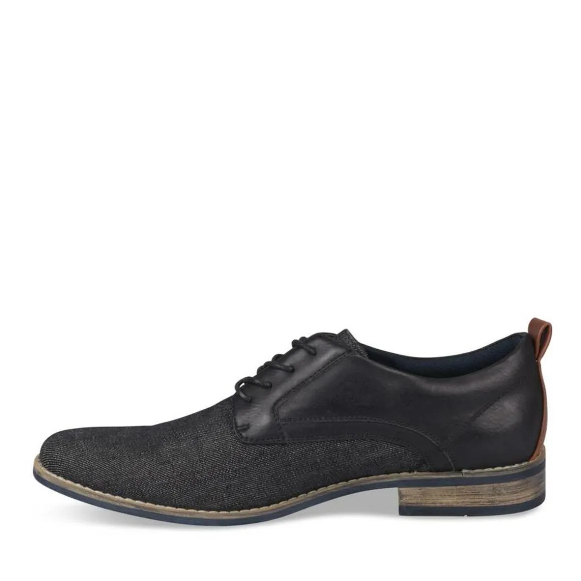 Veterschoenen ZWART