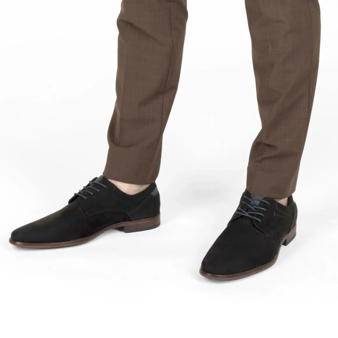 Veterschoenen ZWART
