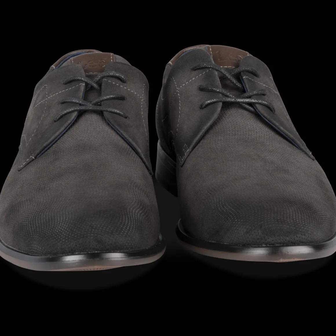 Veterschoenen ZWART