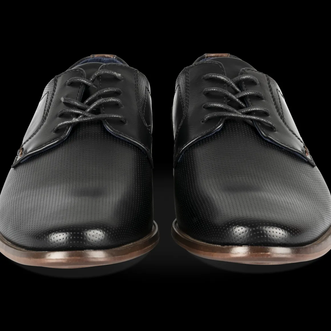 Veterschoenen ZWART