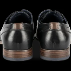 Veterschoenen ZWART