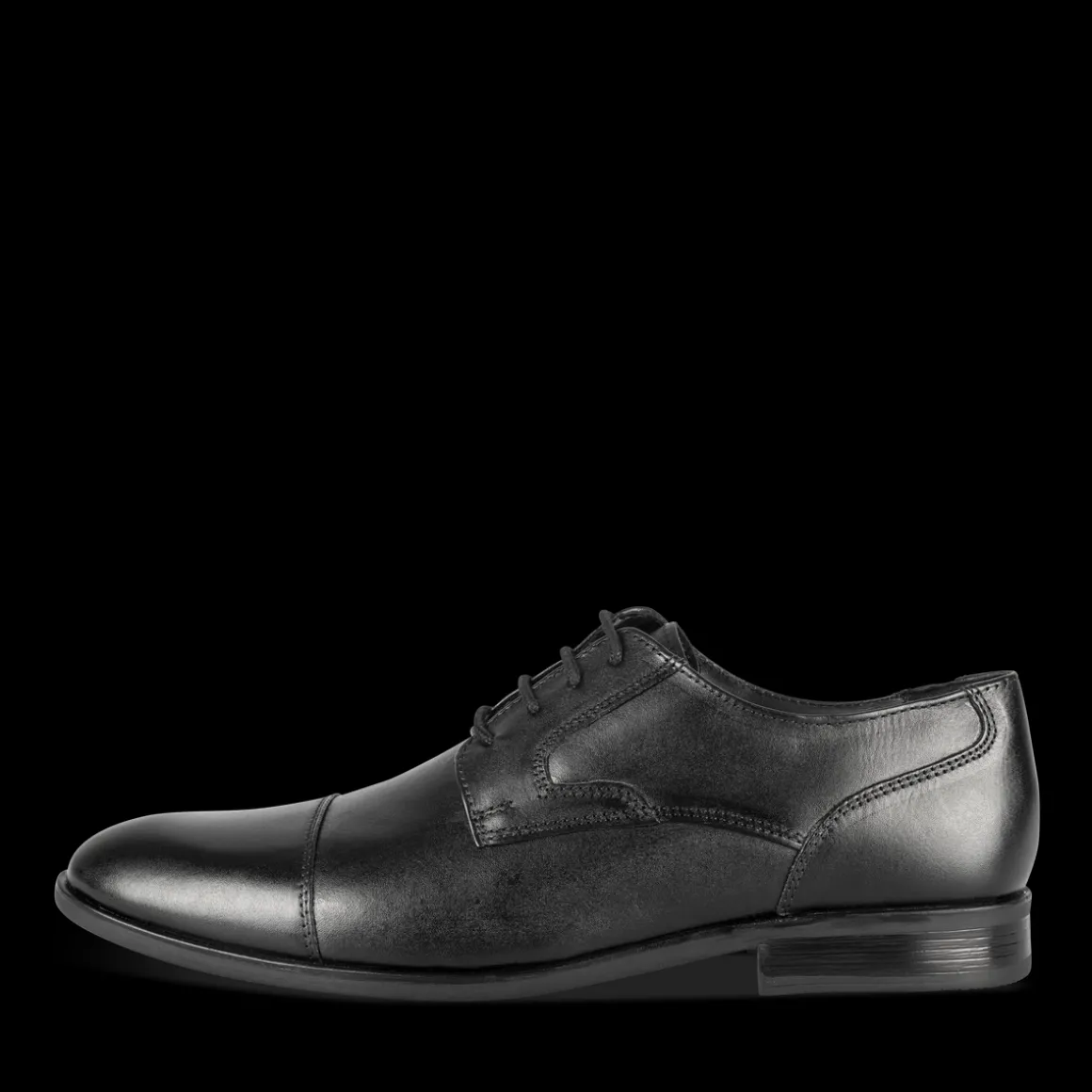 Veterschoenen ZWART